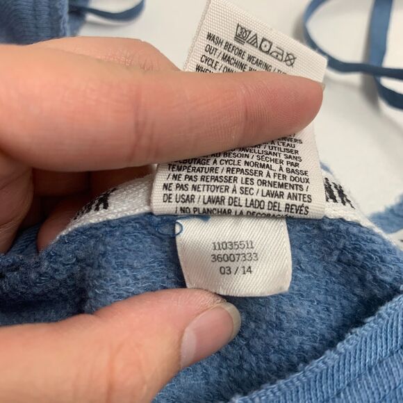 Pink Victorias Secret Sweater Womens S Blue Tie Dye Raw Boat Neck Slouchy Raglan - Picture 8 of 11